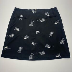 Disney Alice Through The Looking Glass Black Skirt W 8 Back Zip Pockets CATS